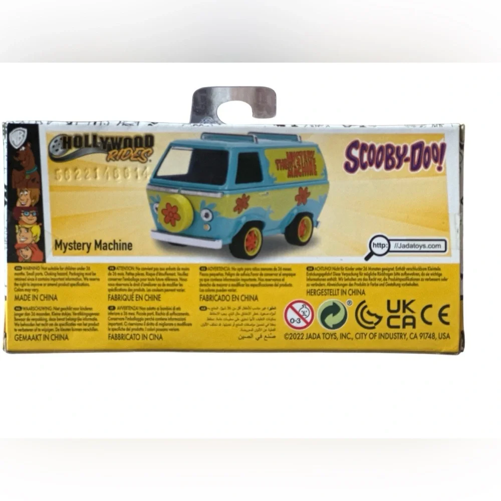 Jada Toys Scooby-Doo Mystery Machine Die-Cast Van • New Sealed • Collectible